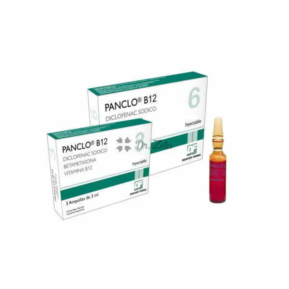 [7146] PANCLO B12 X 6 AMPOLLAS - DICLOFENAC BETAMETASONA VIT B12 - D7