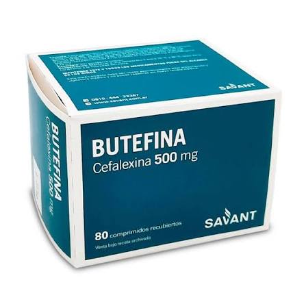 [13607] CEFALEXINA 500 MG X 80 COMP . - BUTEFINA  - SAVANT  VITARUM - A1
